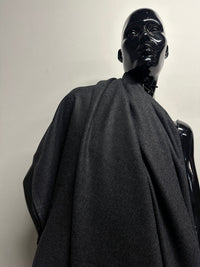 3 1/3 Yards BC Luxury Charcoal Wool Flannel Suiting S27 - L'Etoffe Fabrics LLC