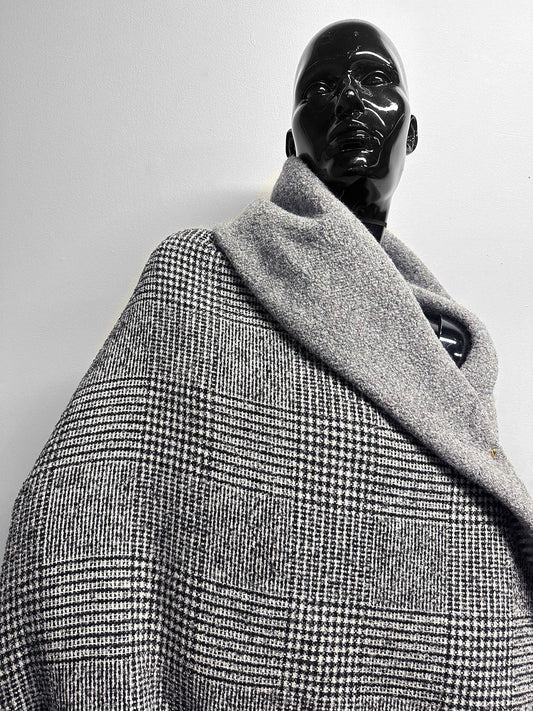 3 1/4 Yards Italian Super Soft Double Double Faced Check - L'Etoffe Fabrics LLC