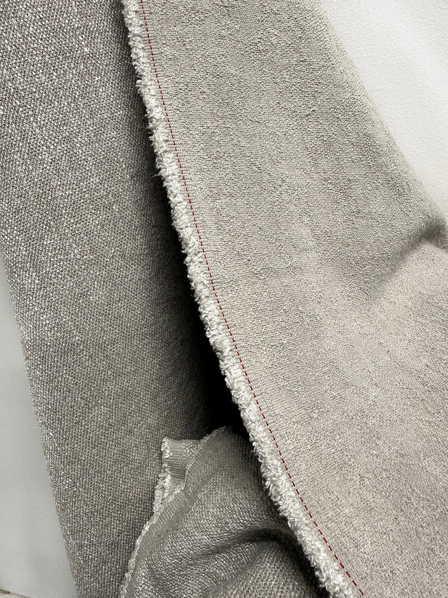3 1/4 Yards Soft Grey Textured Home Dec Fabric - L'Etoffe Fabrics LLC