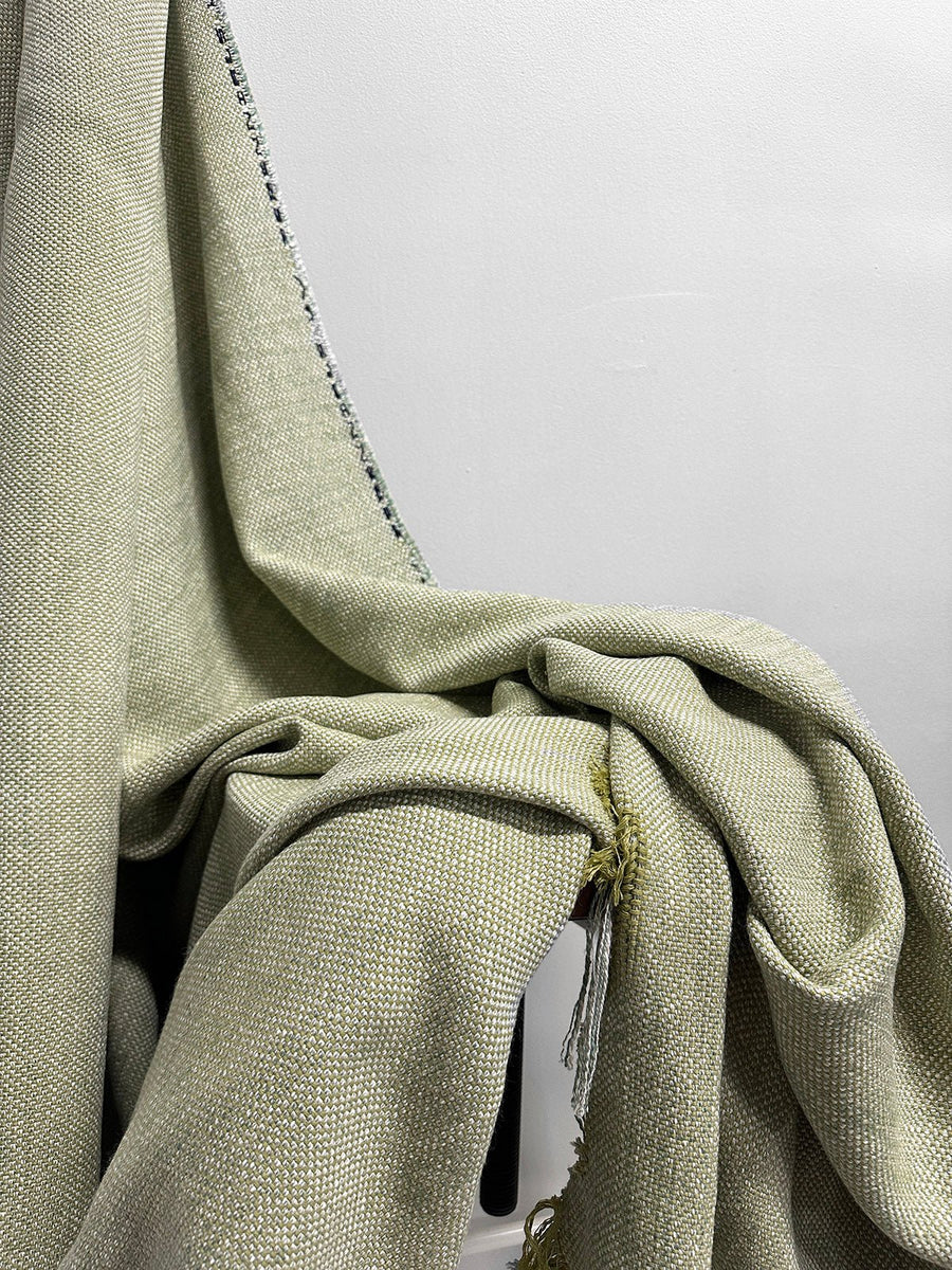 3 3/4 Yards Home Soft Cotton Basket Weave Avocado - L'Etoffe Fabrics LLC