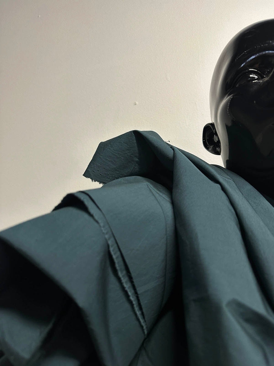 3 Yards 33" Peacock Green Extra Special Cotton Shirting - L'Etoffe Fabrics LLC