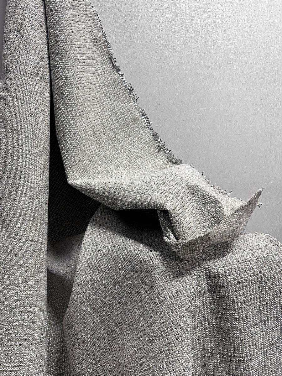 3 Yards Home Performance Silver Upholstery Fabric - L'Etoffe Fabrics LLC