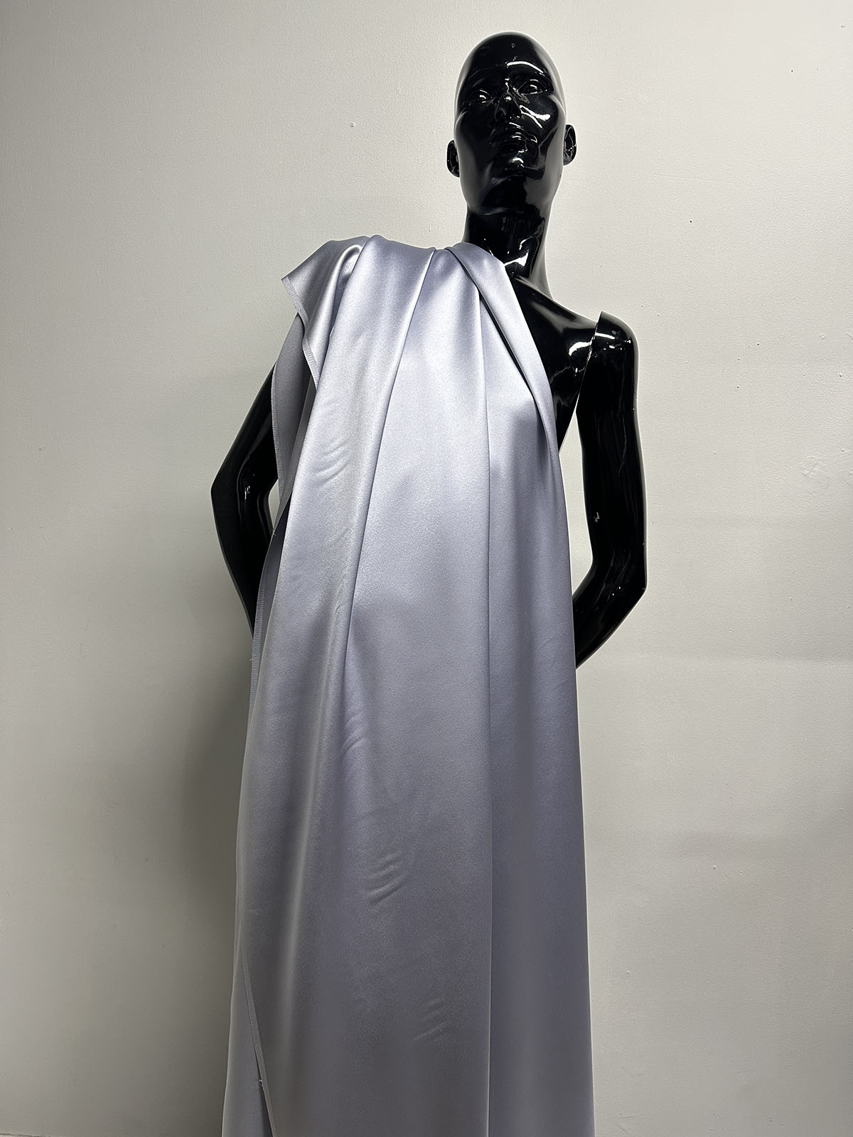 3 Yards Periwinkle 4 Ply Satin Back Crepe - L'Etoffe Fabrics LLC