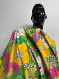 3.5 Yards Italian Retro Muu Muu Floral Poplin - L'Etoffe Fabrics LLC