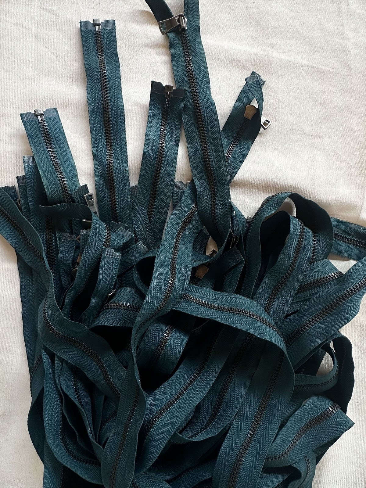 36" Coat/Jacket One Way Separating Dark Teal - L'Etoffe Fabrics LLC