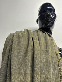4 Yards BC Olive Cross Hatch Soft Drape Suiting - L'Etoffe Fabrics LLC