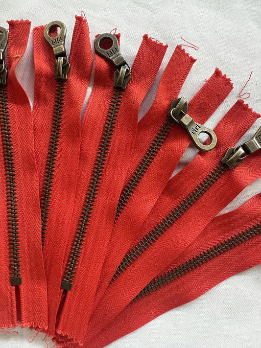 5" RiRi Zippers Tomato - L'Etoffe Fabrics LLC