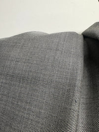 5 Yards BC Luxury Salt and Pepper Suiting S26 - L'Etoffe Fabrics LLC
