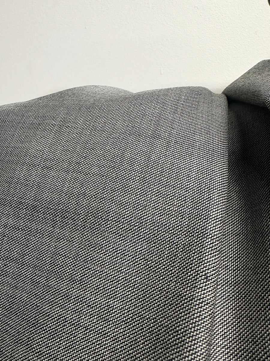 5 Yards BC Luxury Salt and Pepper Suiting S26 - L'Etoffe Fabrics LLC
