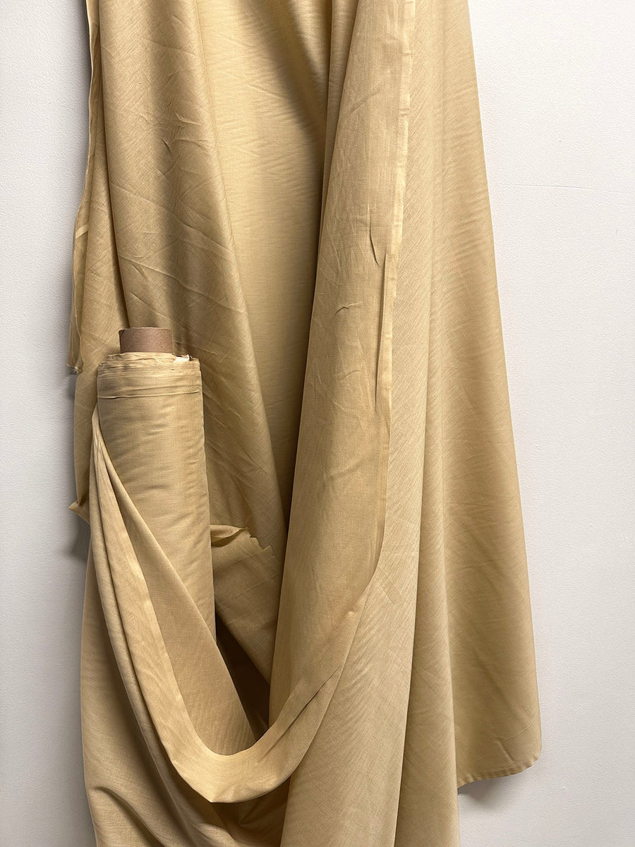 5 Yards Beige Cotton Voile - L'Etoffe Fabrics LLC