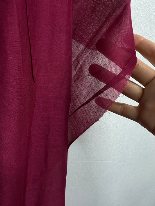 5 Yards Berry Cotton Voile - L'Etoffe Fabrics LLC