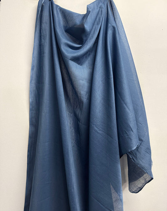 5 Yards Cotton Voile Denim Blue - L'Etoffe Fabrics LLC