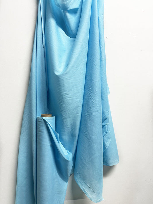 5 Yards Light Blue Cotton Voile - L'Etoffe Fabrics LLC