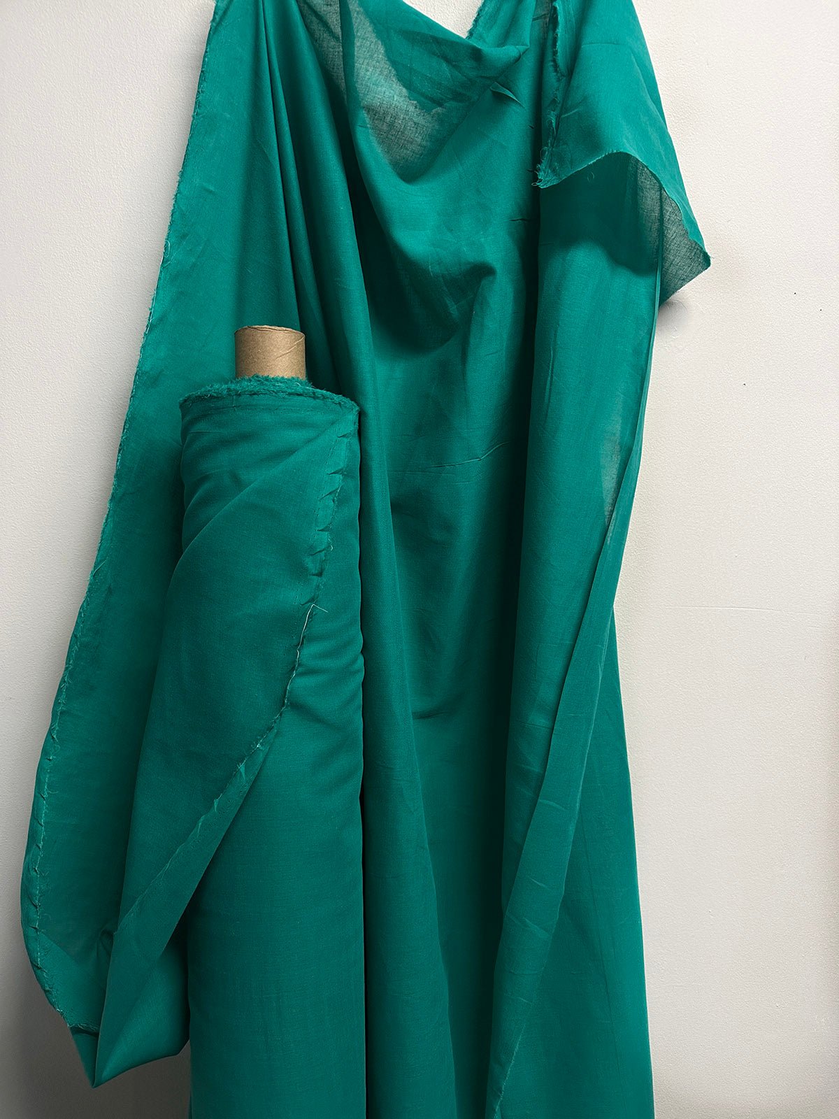 5 Yards Turquoise Cotton Voile - L'Etoffe Fabrics LLC