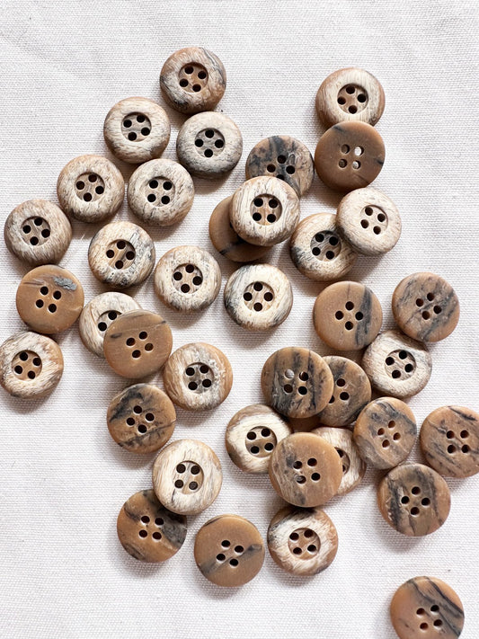 5/8" Terracotta Earthy Shirt Button per doz - L'Etoffe Fabrics LLC