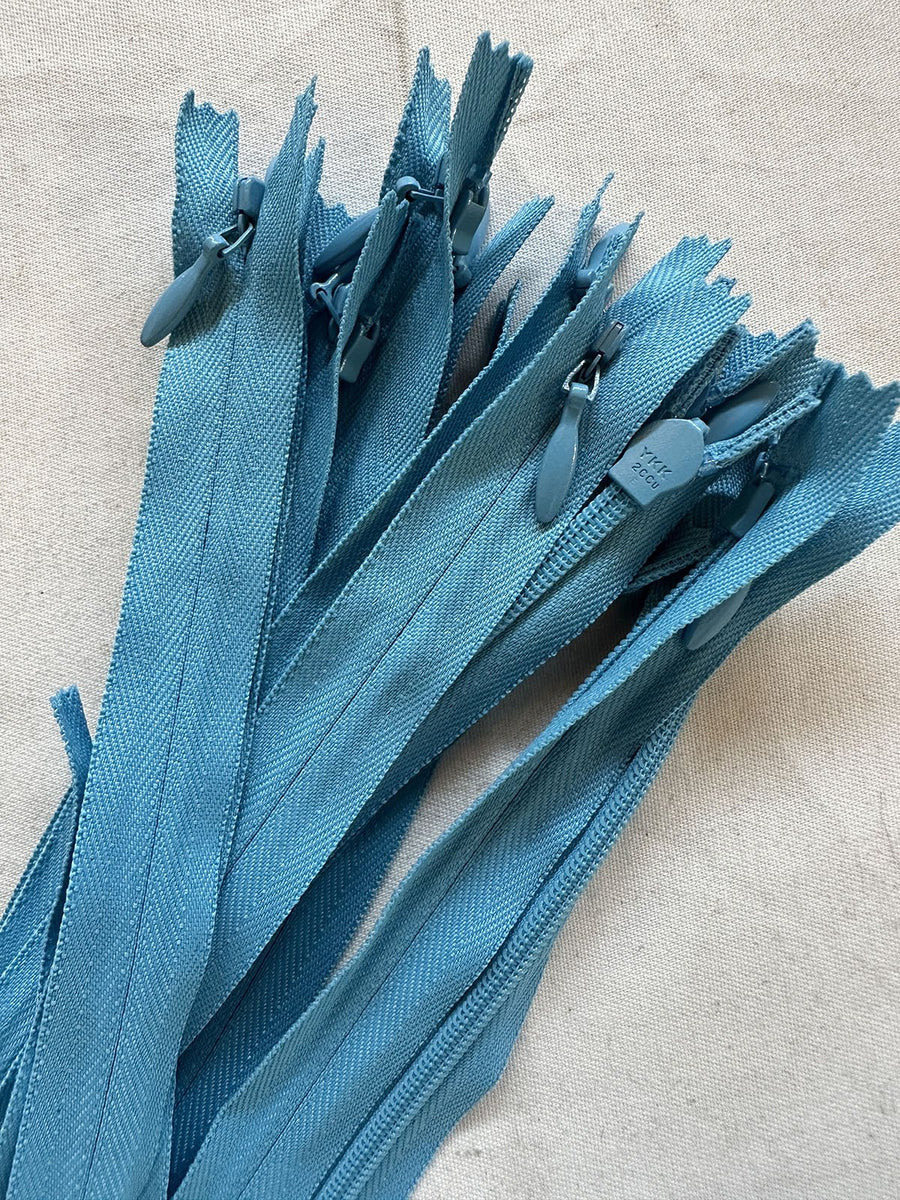 8" Sky Blue Invisible Zipper - L'Etoffe Fabrics LLC