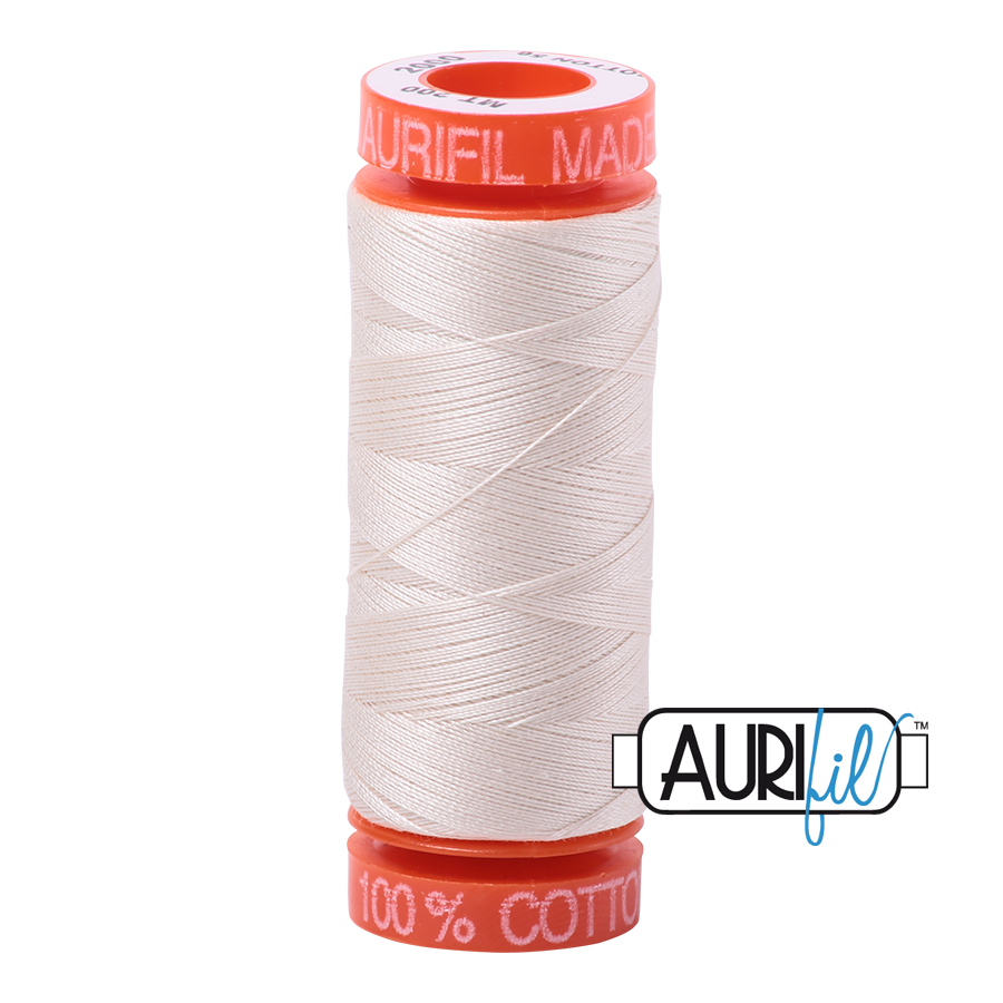 Aurifil 50 wt LIght Sand Cotton Thread 220 Yards