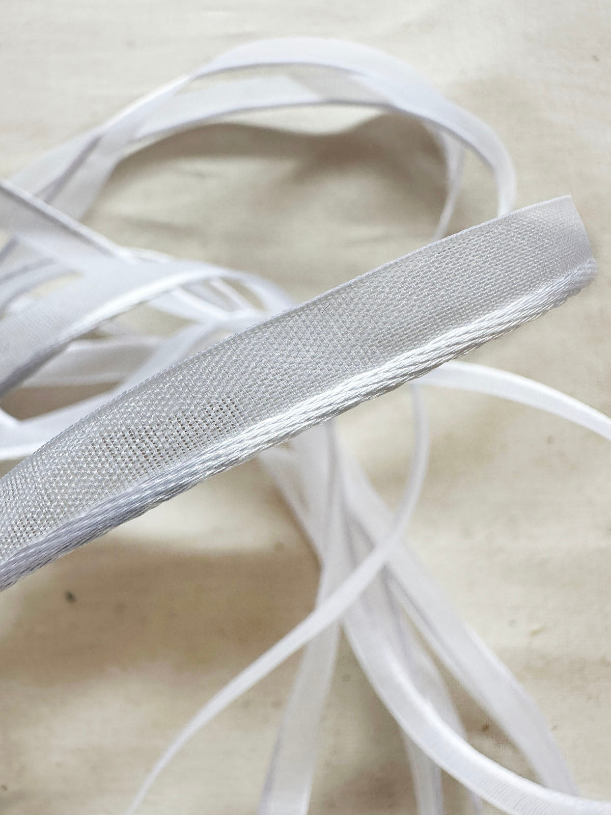 White Satin Piping For White Shirts