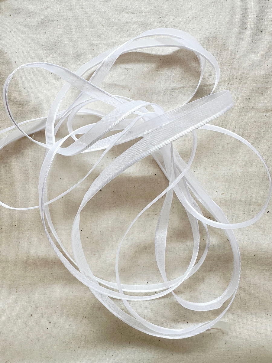 White Satin Piping For White Shirts