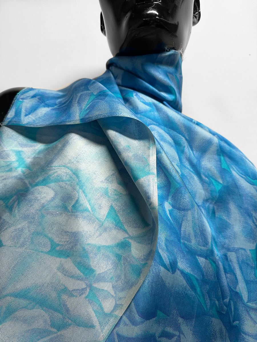 Blue Ryder Vintage Silk Twill Print