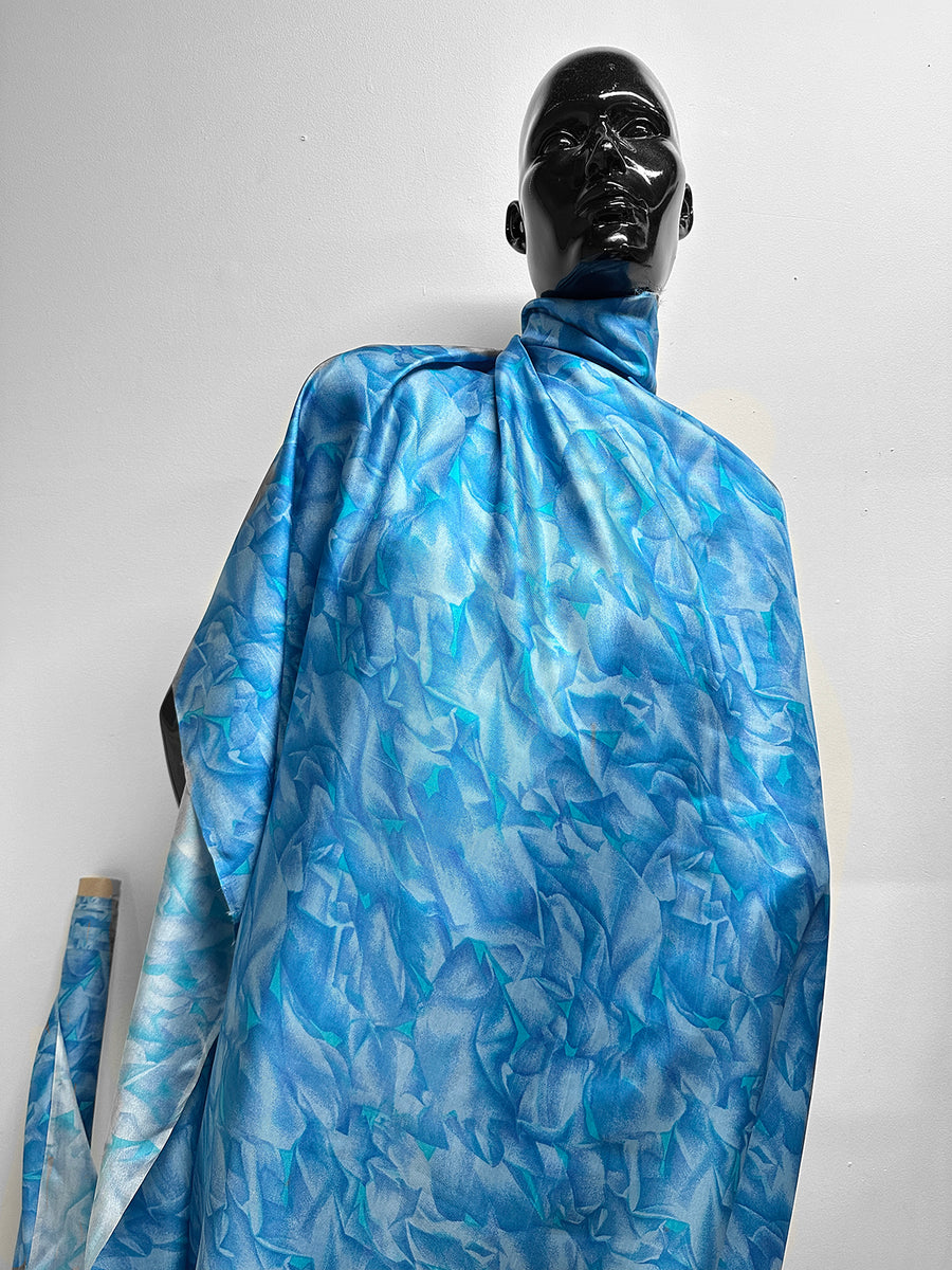Blue Ryder Vintage Silk Twill Print