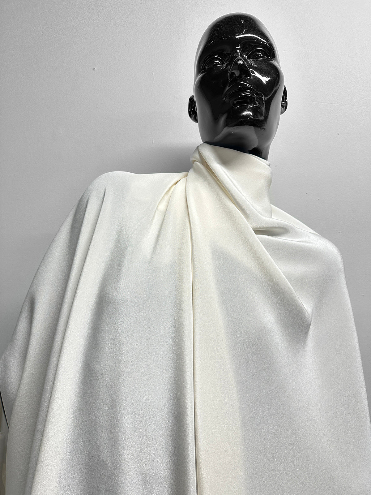 Deadstock Ivory 3 Ply Silk