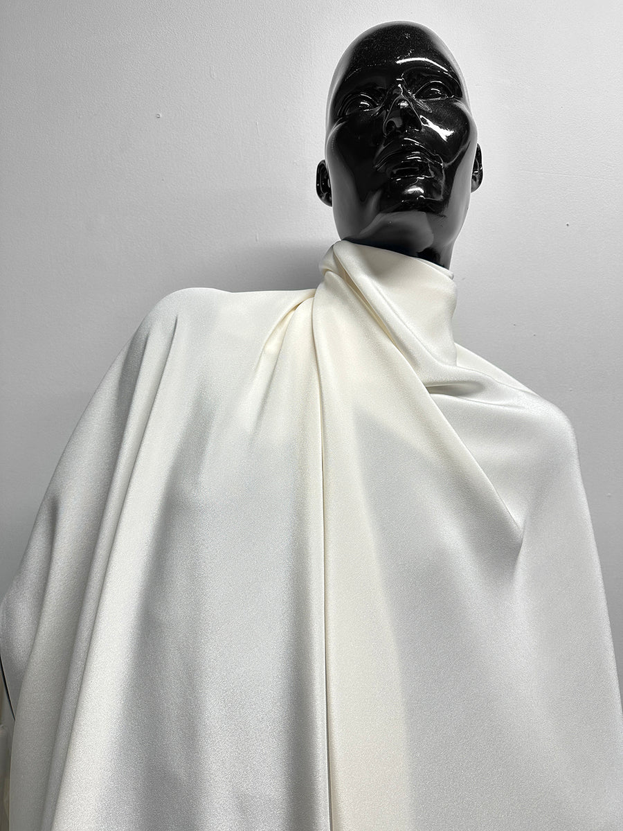 Deadstock Ivory 3 Ply Silk
