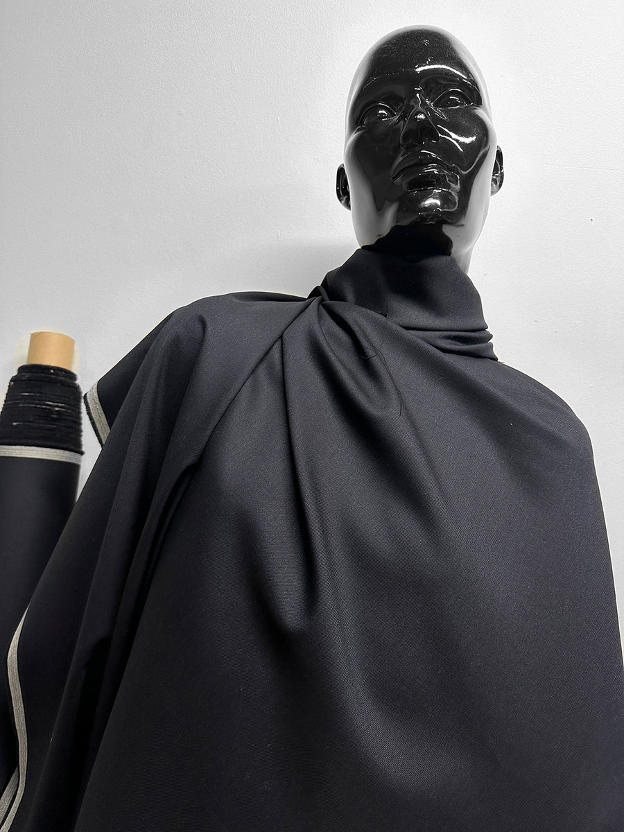 BC Midnight Stretch Wool Twill Suiting