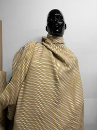 Italian Alpaca Blend Mustard Geometric Weave