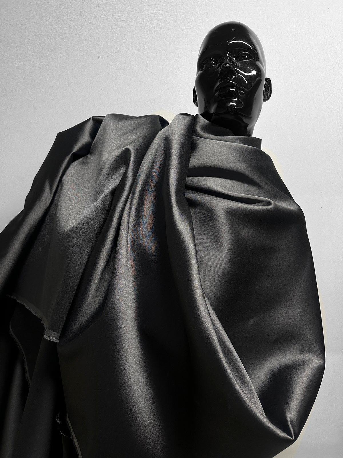 4.5 Yards Pewter Silk Wool Suiting