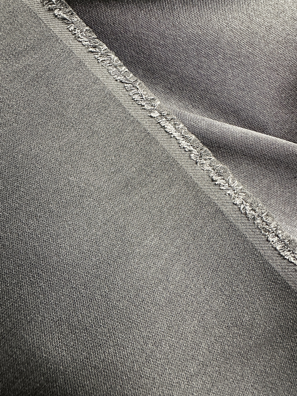 4.5 Yards Pewter Silk Wool Suiting