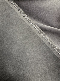 4.5 Yards Pewter Silk Wool Suiting