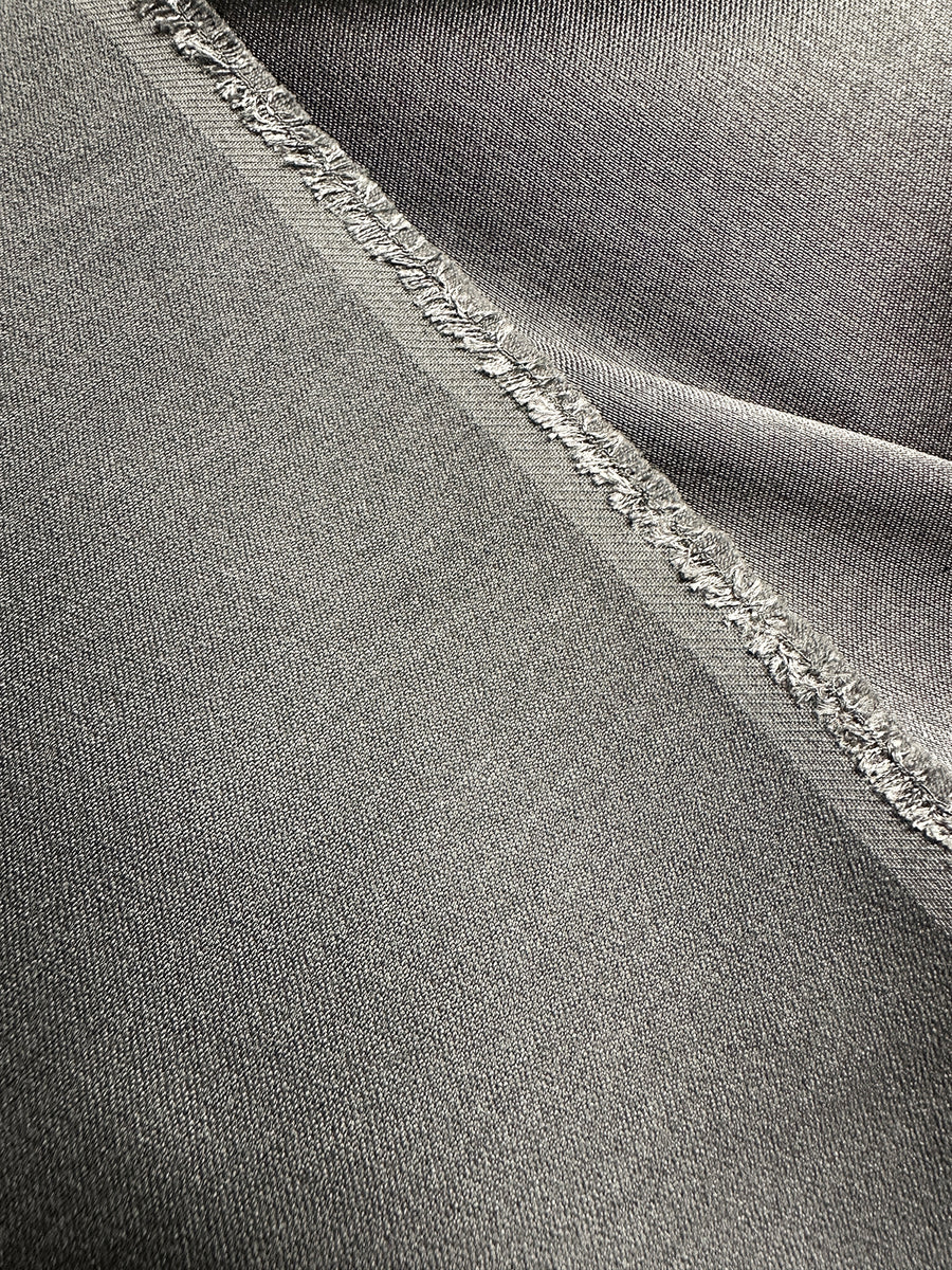 4.5 Yards Pewter Silk Wool Suiting
