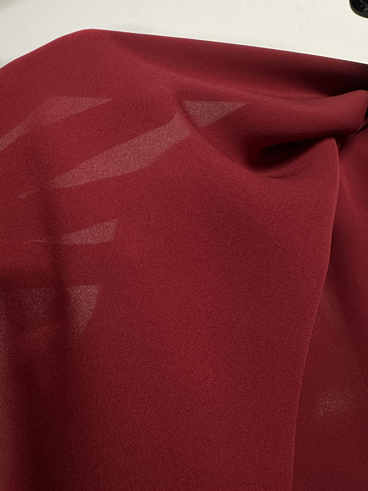 3 1/4 Yards Heavy Silk Georgette - Rust