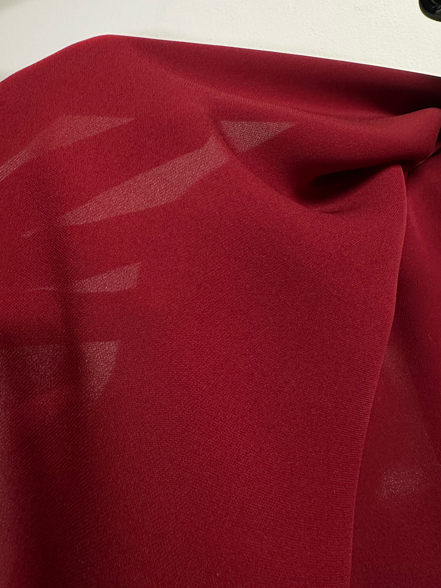 3 1/4 Yards Heavy Silk Georgette - Rust