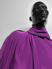 Silk Crepe De Chine Dark Magenta WIDE