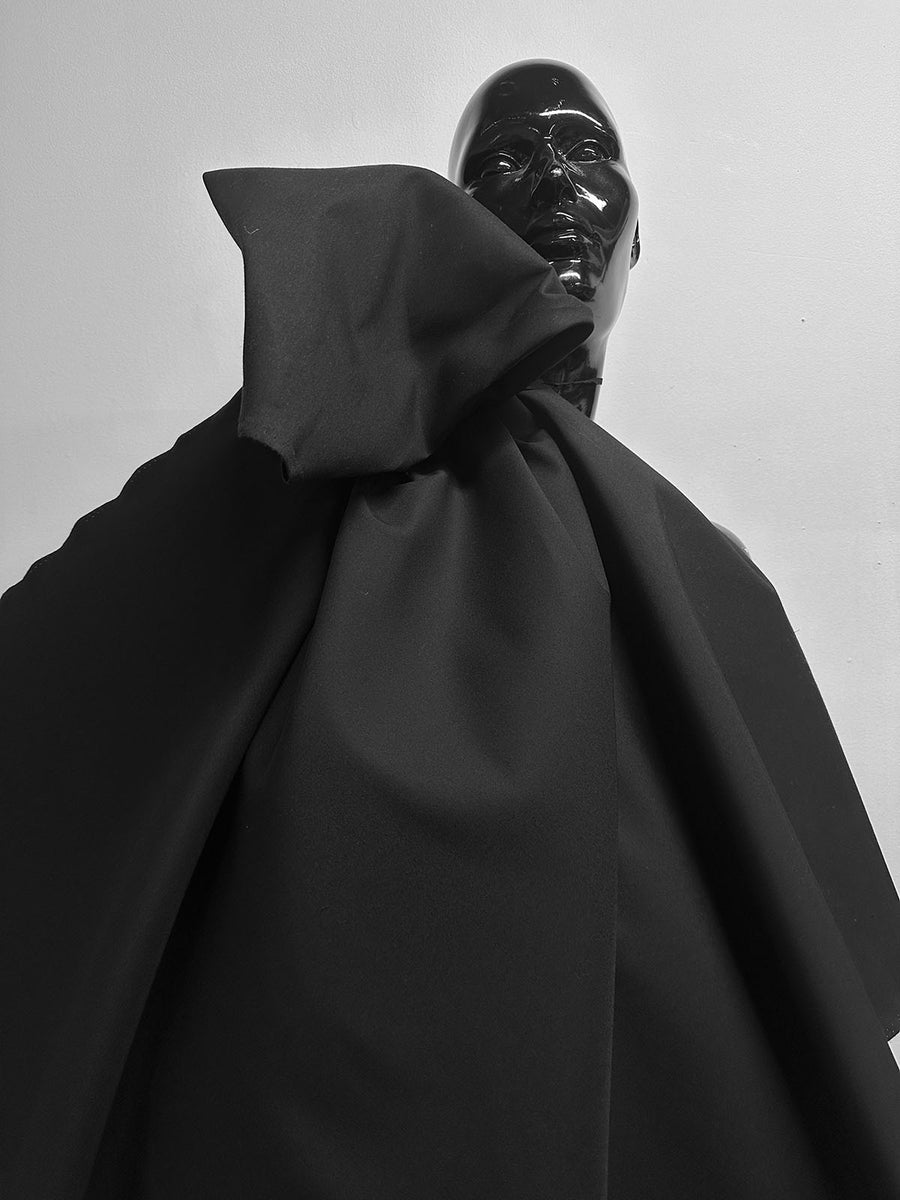 Cotton Silk Faille Black