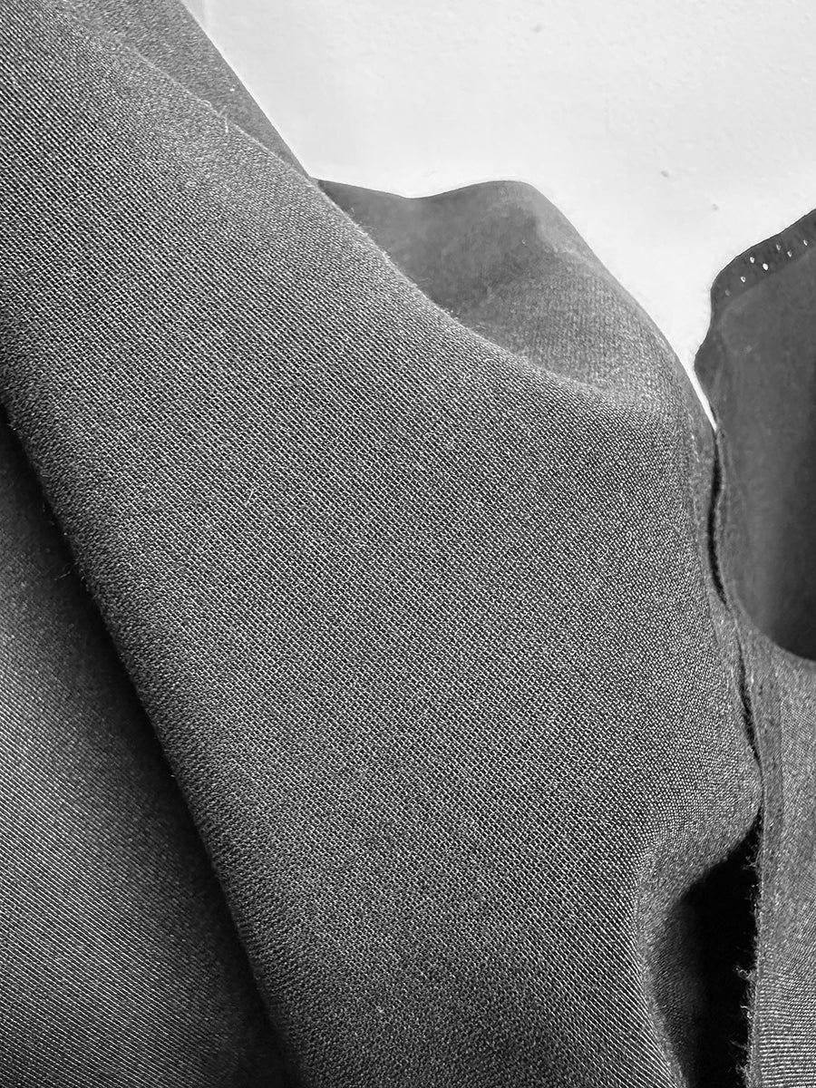 Cotton Silk Faille Black