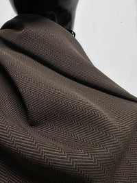 Vintage Solbiati Special Weave Wool Herringbone Suiting