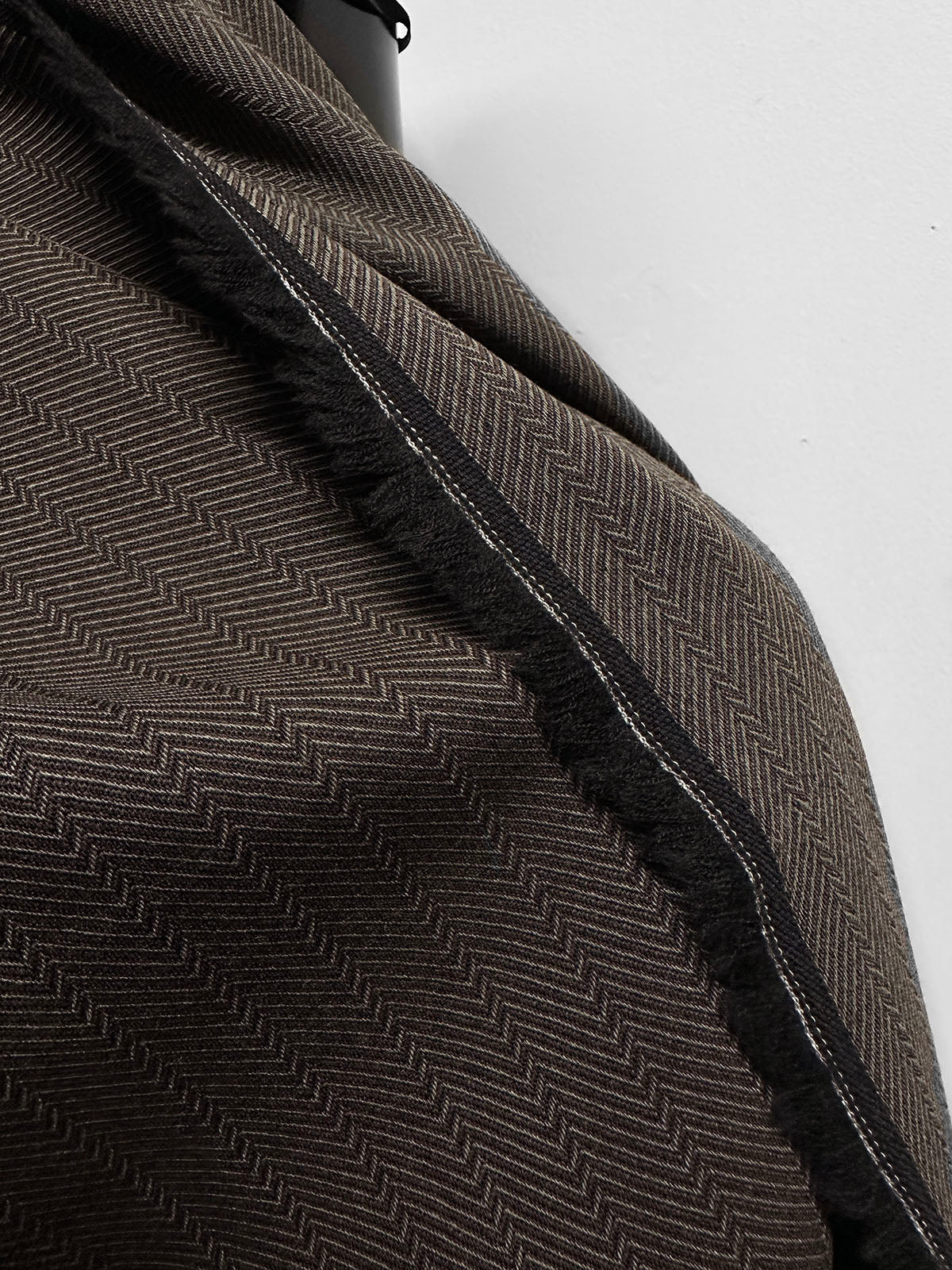 Vintage Solbiati Special Weave Wool Herringbone Suiting