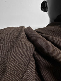 Vintage Solbiati Special Weave Wool Herringbone Suiting