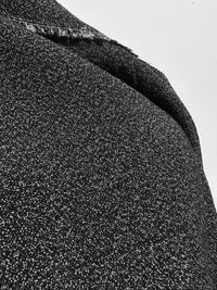 Vintage Solbiati Pebble Wool Crepe - Black