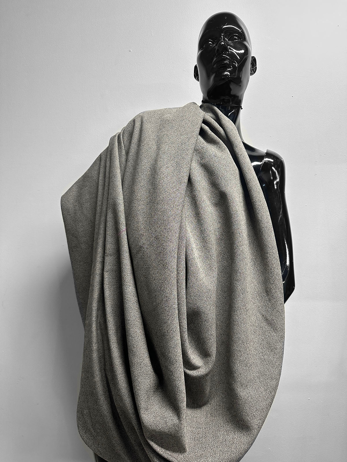 Vintage Solbiati Pebble Wool Crepe - Stone