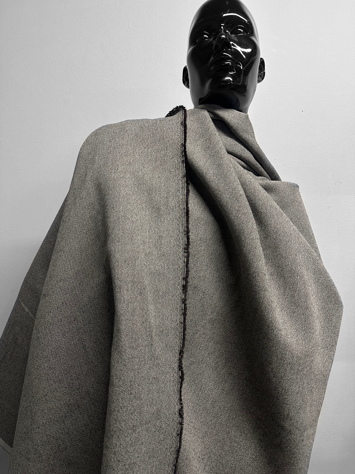 Vintage Solbiati Pebble Wool Crepe - Stone