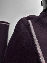 Italian Luxe Alpaca Cabernet Clipped Pile Coating