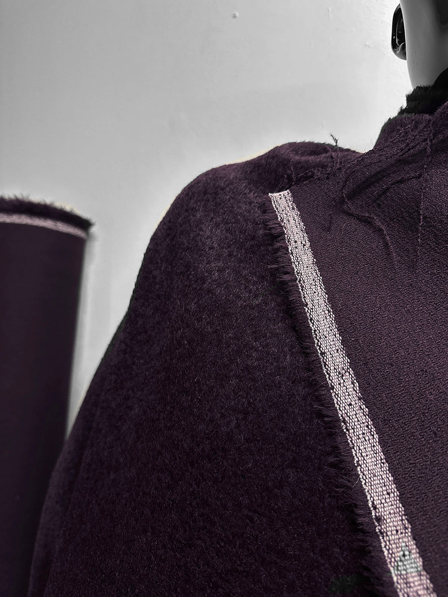Italian Luxe Alpaca Cabernet Clipped Pile Coating