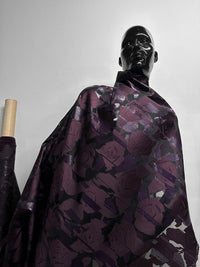 Italian Cabernet Avant Garde Silk Jaquard