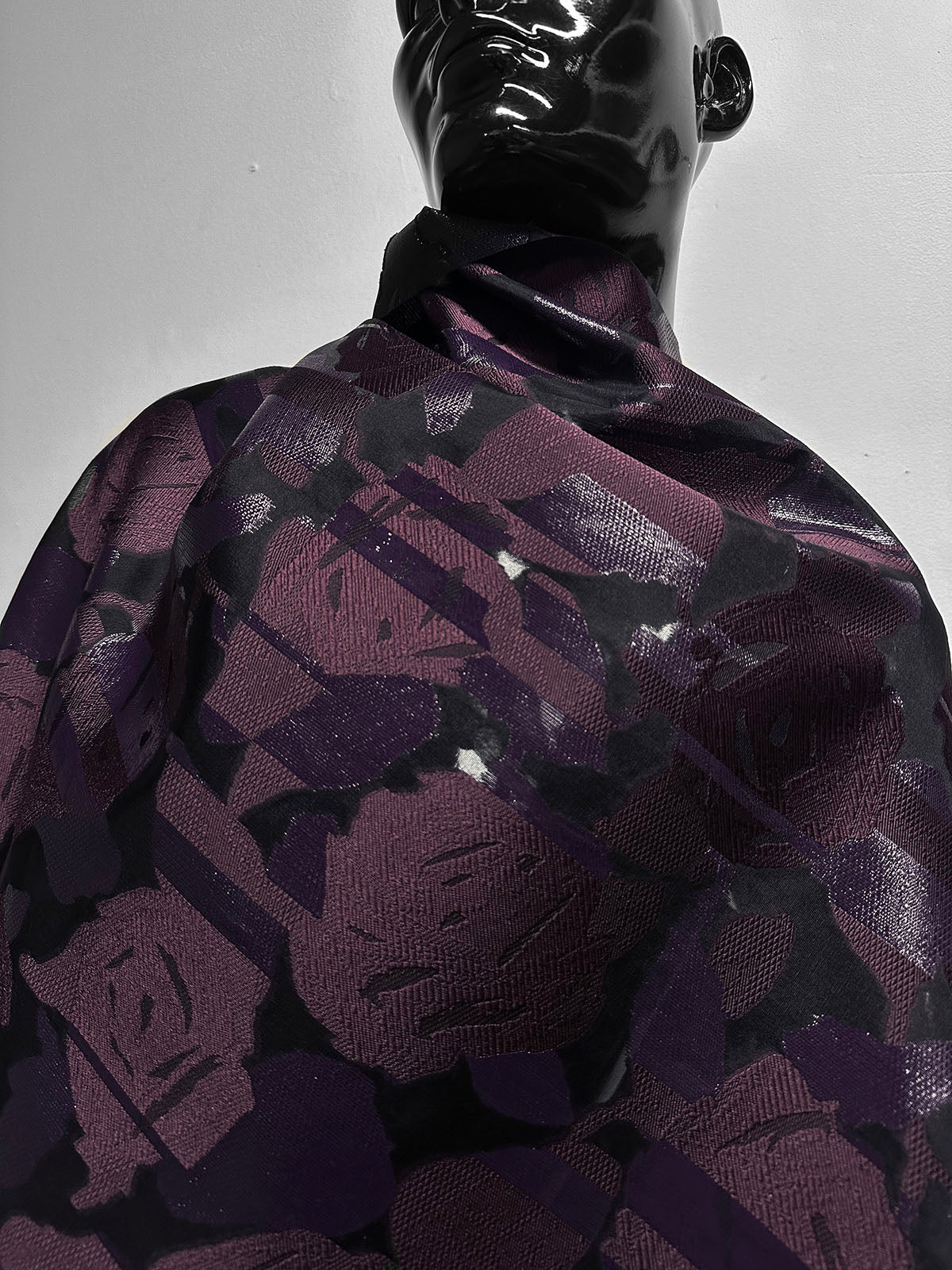 Italian Cabernet Avant Garde Silk Jaquard