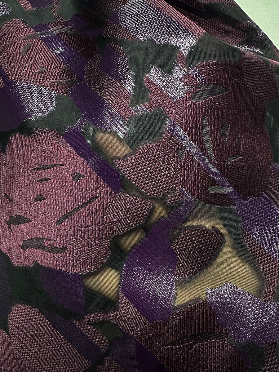 Italian Cabernet Avant Garde Silk Jaquard