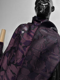 Italian Cabernet Avant Garde Silk Jaquard